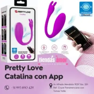 pretty love - huevo vibrador con bluetooth catalina