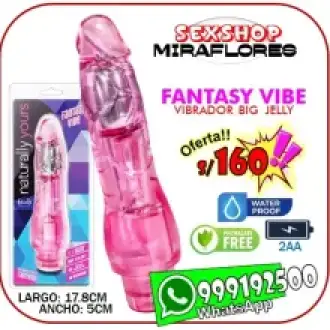 VIBRADOR BIG JELLY - SEXSHOP MIRAFLORES