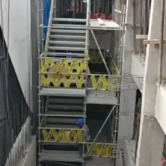Escaleras de acceso peatonal de andamios 