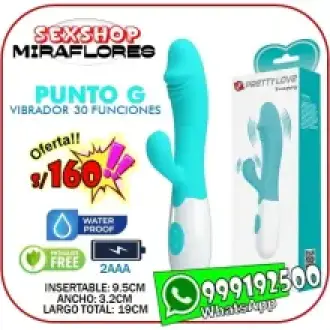 SNAPPY VIBRADOR PUNTO G 30 FUNCIONES SEXSHOP MIRAFLORES