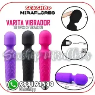 POTENTE VARITA VIBRADOR CLITORAL 20 FUNCIONES - SEXSHOP MIRAFLORES