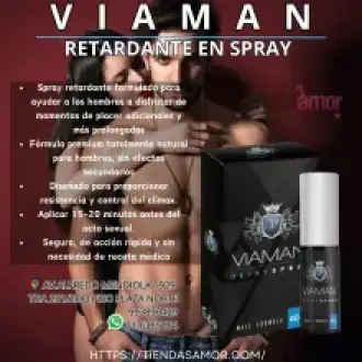 Viaman NATURAL SPRAY RETARDANTE NOCHES MAS PROLONGADAS - SEXSHOP INDEPENDENCIA