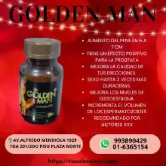 Golden Man Solo crecimiento natural EL TAMAÑO SI IMPORTA