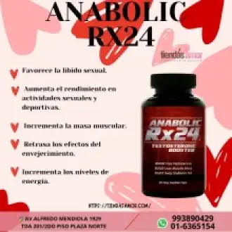 ANABOLIC RX24 Aumenta los niveles de testosterona - TIENDAS AMOR