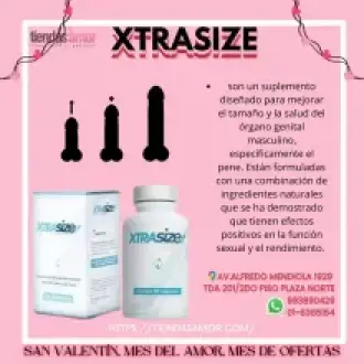 MEDICINA XTRASIZE PARA UN PEN3 MAS LARGO Y GRUESO - TIENDAS AMOR