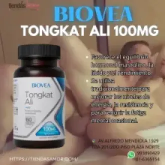 TONGKAT ALI BIOVEA MEJORA EL LIBIDO Y RESTAURA LA TESTOSTERONA