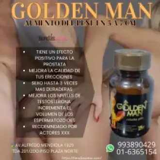 GOLDEN MAN - SUPLEMENTO NATURAL MASCULINO DESARROLLO VIRIL - TIENDAS AMOR 