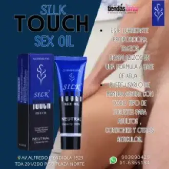Lubricante a base de agua SILK TOUCH SEX OIL neutro - INDEPENDENCIA TIENDAS AMOR