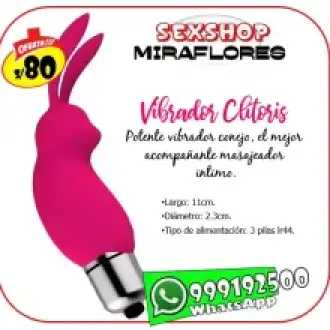 MINI RABBIT VIBRADOR - ESTIMULANTE DE CLITORIS - SEXSHOP MIRAFLORES