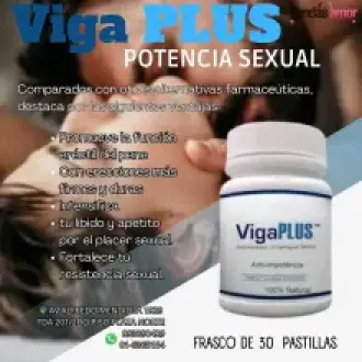 VIGA PLUS POTENCIADOR SEXUAL INTIMO PARA HOMBRES - PLAZA NORTE - TENDAS AMOR 