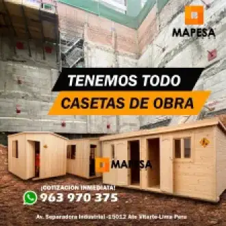 Módulo prefabricado de madera para oficina almacen precio Lima