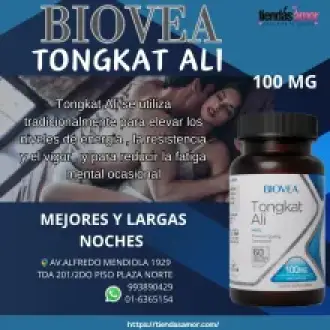 Apoya el equilibrio hormonal masculino TONGKAT ALI 100mg NATURAL - TIENDAS AMOR 