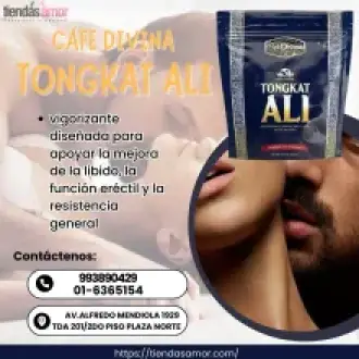 Cafe Divina Tongkat Ali mejor rendimiento y aumenta la libido - TIENDAS AMOR