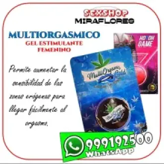 MULTIORGAMS COLD - GEL MULTI ORGASMICO FEMENINO - SEXSHOP MIRAFLORES