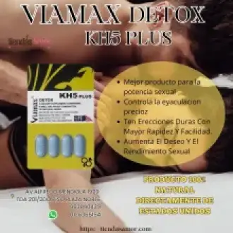 VIAMAX DETOX NATURAL GRAN POTENCIADOR SEXUAL DURA MAS TIEMPO - TIENDAS AMOR 