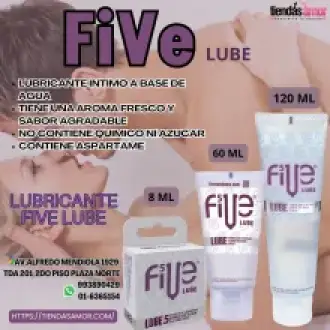 Five Lube Lubricante INTIMO A BASE DE AGUA AUMENTA EL PLACER - TIENDAS AMOR 