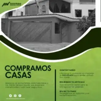 COMPRAMOS CASAS DEPARTAMENTOS TERRENOS