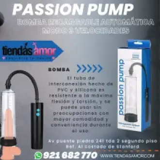 Passion Pump Bomba Recargable Automática Modo 3 Velocidades