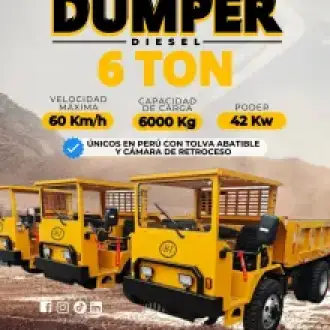 Dumper diesel de 6 toneladas