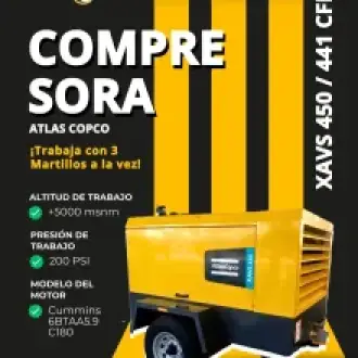 Compresora Atlas Copco 441 CFM