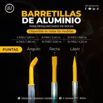 BARRETILLAS DE ALUMINIO
