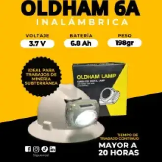 Lámpara minera Oldham 6A