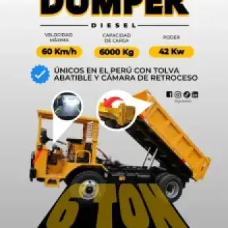 Dumper diesel de 6 toneladas