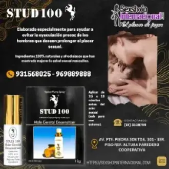 STUD 100 DORADO - RETARDANTE EN SPRAY NATURAL PARA USO EXTERNO
