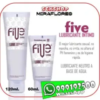 FIVE LUBE - LUBRICANTE SEXUAL - LUBRICANTE FIVE NEUTRO - SEXSHOP MIRAFLORES