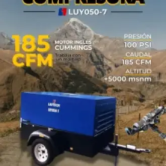 LUY 050-7 COMPRESORA DIESEL 185 CFM LIUTECH.