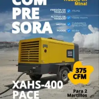 Compresora Atlas Copco XAHS-400 PACE . 375 CFM
