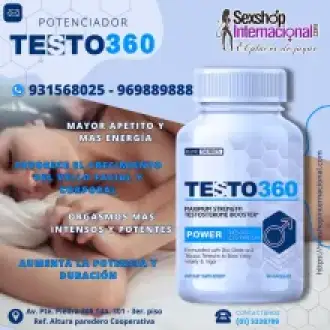 TESTO 360 - ALIADO PARA EL DESARROLLO E INCREMENTO DE MASA MUSCULAR
