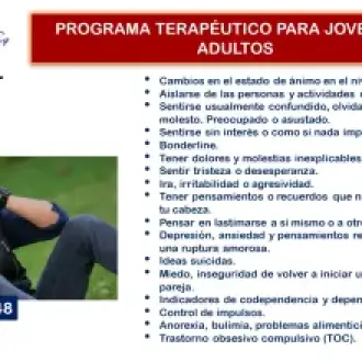 Programa terapéutico para jóvenes y adultos