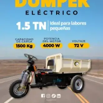 Dumper eléctrico de 1.5 toneladas