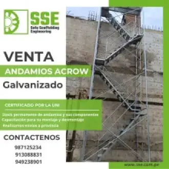 ANDAMIOS CONVENCIONALES ACROW CERTIFICADOS POR LA UNI