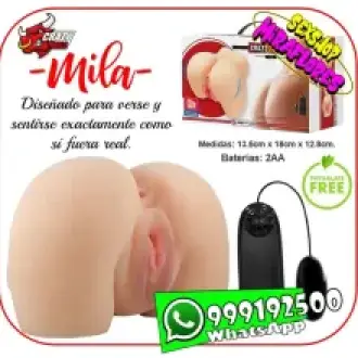 CRAZY BULL MILA - VAGINA Y ANO REALÍSTICOS VIBRADOR SEXSHO