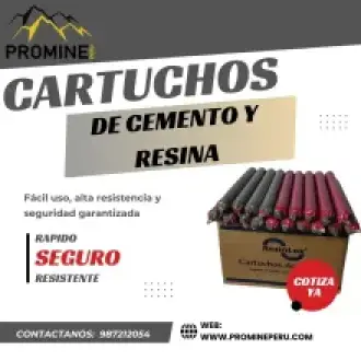 Cartuchos de Cemento y Resina Anclaje Seguro y Eficaz