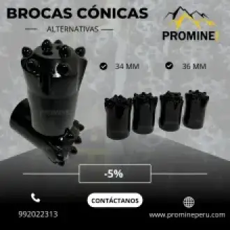 BROCAS CONICAS 34 MM LIMA 