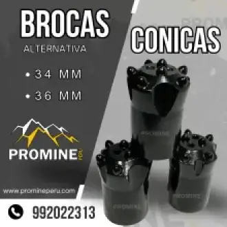 BROCAS CONICAS DE 34 Y 36 MM 