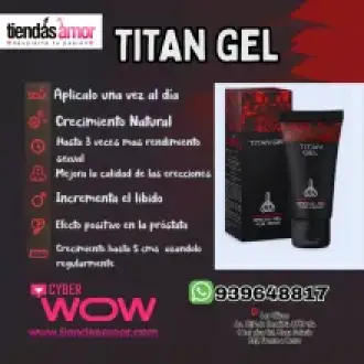 Gel de Titan rojo para hombre Original 50ml