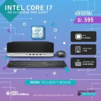 Intel i7 8GB RAM 1TB