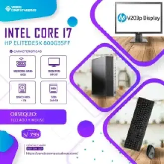 Potente PC Core i7 con monitor HP de 20