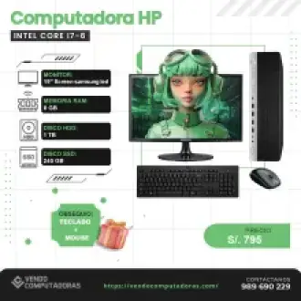 PC i7-6 potente Teclado y Mouse