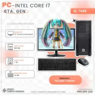  Core i7-6 con 16GB RAM... Tu ex va a querer volver solo po