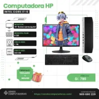  PC con SSD HDD y Monitor LED 