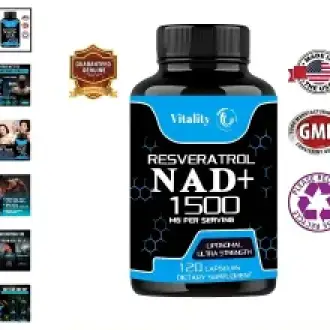 NAD RESVERATROL 1500 mg 120 capsulas