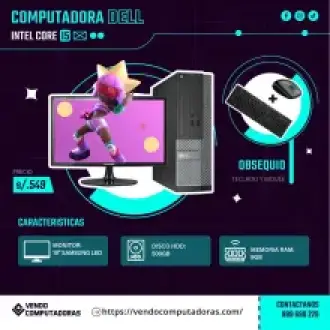  Activa tu productividad ya PC core i5 lista para usar
