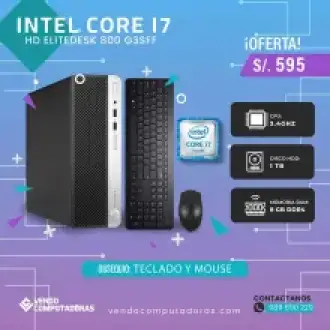 POTENTE PC INTEL CORE I7 CON 8GB RAM Y 1TB HDD