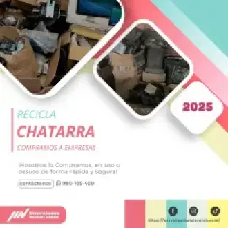  Tu chatarra tiene valor Véndela hoy