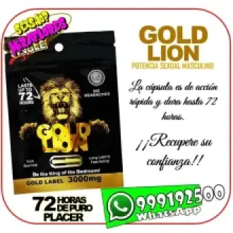 GOLD LION - CAPSULA DE POTENCIA SEXUAL - SEXSHOP MIRAFLORES
